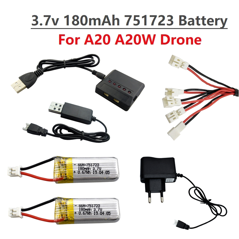 Drone Battery Li-Ion - Original 3.7V 180mAh Lipo Battery And