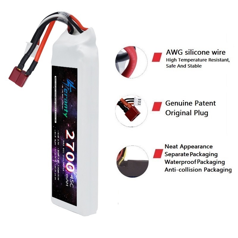 1/3PCS 2S 7.4V Lipo Battery 27 - Drone Battery Connector 评论和价格
